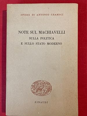 Bild des Verkufers fr Note sul Machiavelli, sulla Politica e sullo Stato Moderno. (Opere di Antonio Gramsci, 5) zum Verkauf von Plurabelle Books Ltd