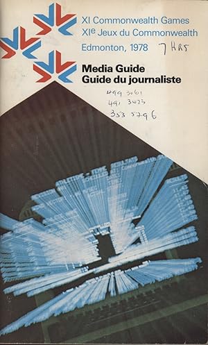 Imagen del vendedor de XI COMMONWEALTH GAMES, EDMONTON 1978 - MEDIA GUIDE a la venta por Sportspages