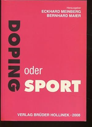 Bild des Verkufers fr Doping oder Sport. zum Verkauf von Antiquariat Buchseite