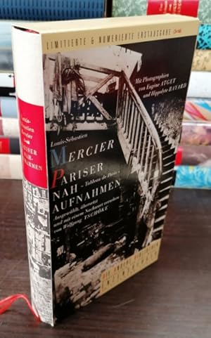 Image du vendeur pour Pariser Nachaufnahmen. - Tableau de Paris - Ausgewhlt, bersetzt u. mit Nachwort vers. v. Wolfgang Tschke. Mit Photographien von Eugne Atget und Hippolyte Bayard. mis en vente par Klaus Schneborn