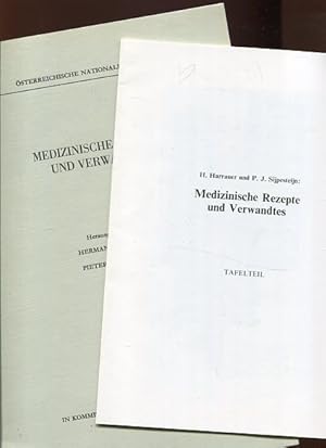 Medizinische Rezepte und Verwandtes - 2 Bände. Heft 1. Taexttei, Band 2. Tafelteil, Mitteilungen ...