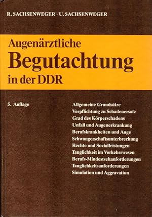 Image du vendeur pour Augenrztliche Begutachtung in der DDR mis en vente par Flgel & Sohn GmbH