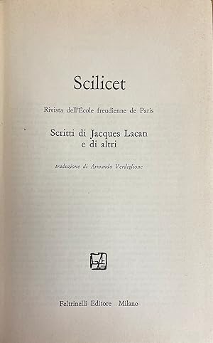 SCRITTI DI JACQUES LACAN E DI ALTRI