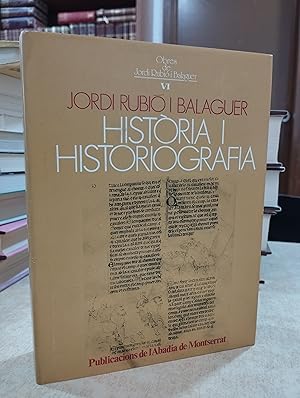 Imagen del vendedor de HISTRIA I HISTORIOGRAFIA. a la venta por LLIBRERIA KEPOS-CANUDA