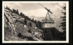 Ansichtskarte Raxbahn vor Bergpanorama