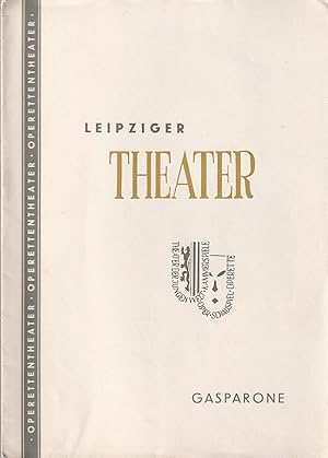 Seller image for Programmheft Carl Millcker GASPARONE Spielzeit 1956 / 57 Heft 5 for sale by Programmhefte24 Schauspiel und Musiktheater der letzten 150 Jahre