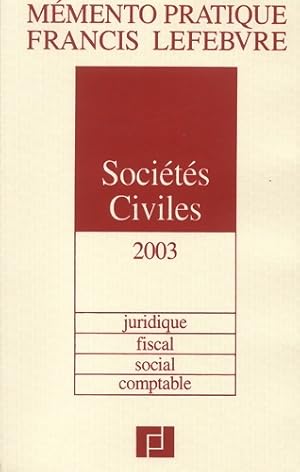 M mento soci t s civiles  dition 2003 - Collectif