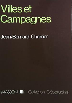 Bild des Verkufers fr Villes et campagnes - Jean-Bernard Charrier zum Verkauf von Book Hmisphres