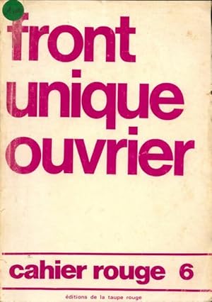 Front unique ouvrier - Jean-Marie Freyssart