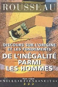 Discours sur l'origine et les fondements de l'in galit  parmi les hommes - Jean-Jacques Rousseau