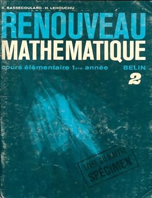 Seller image for Renouveau math?matique CETome II. Livre du ma?tre - X Bassecoulard for sale by Book Hmisphres