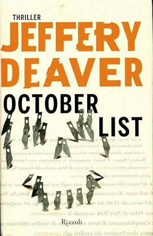 October list - Jeffery Deaver