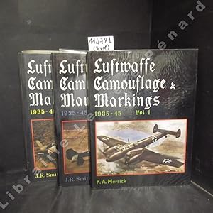 Imagen del vendedor de Luftwaffe Camouflage & Markings 1935-45 (3 volumes) a la venta por Librairie-Bouquinerie Le Pre Pnard