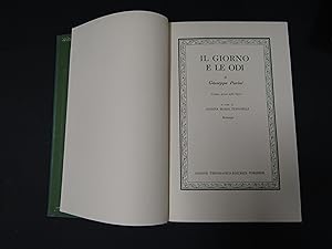 Parini Giuseppe. Il Giorno e Le Odi (vol I) Poesie minori e prose (vol II). UTET 1965.
