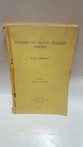 Imagen del vendedor de Studies on Great Crested Grebes a la venta por Cambridge Rare Books