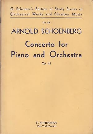 Concerto for Piano and Orchestra, Op.42 - 4to Study Score