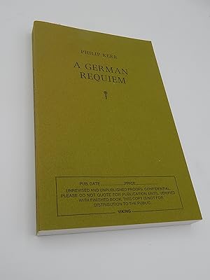 Image du vendeur pour A German Requiem mis en vente par Lee Madden, Book Dealer