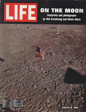 Life Atlantic, August 18, 1969. Vol. 47, Nr. 4. LIFE on the Moon. Footprints and photographs by N...