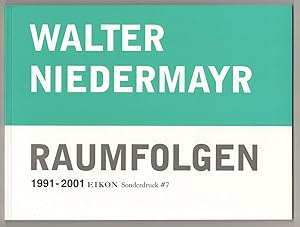 Immagine del venditore per Walter Niedermayr: Raumfolgen 1991-2001 venduto da Jeff Hirsch Books, ABAA