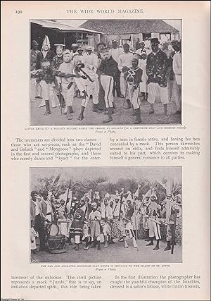 Image du vendeur pour Mystery Plays in the West Indies. An account of the Christmas Mystery Play and its Mummers as performed in the West Indian Islands. An uncommon original article from the Wide World Magazine 1901. mis en vente par Cosmo Books