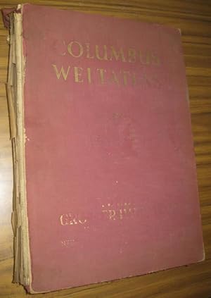 Seller image for Columbus Weltatlas - E. Debes - Grosser Handatlas. Jubilums-Ausgabe anllich des 100jhrigen Bestehens der Firma H. Wagner und E. Debes. for sale by Antiquariat Carl Wegner