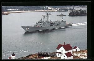 Bild des Verkufers fr Ansichtskarte USS Hawes FFG-53, Guided Missile Frigate zum Verkauf von Bartko-Reher