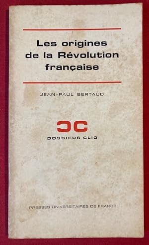 Bild des Verkufers fr Les Origines de la Rvolution Franaise. zum Verkauf von Plurabelle Books Ltd
