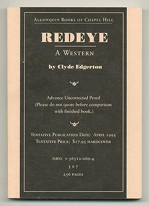 Bild des Verkufers fr Redeye: A Western zum Verkauf von Between the Covers-Rare Books, Inc. ABAA
