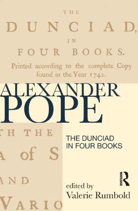 Bild des Verkufers fr Pope, A: The Dunciad in Four Books zum Verkauf von moluna