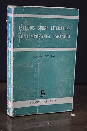 Estudios sobre literatura contemporánea española.- Río, Ángel del.