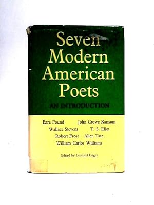 Bild des Verkufers fr Seven Modern American Poets zum Verkauf von World of Rare Books