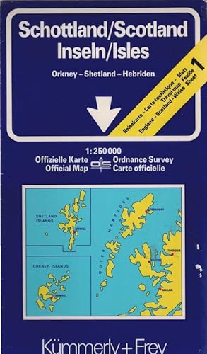 Bild des Verkufers fr Orkney, Shetland and the Western Isles = Schottland Inseln : Orkney - Shetland - Hebriden. Sheet Routemaster Series of Great Britain [1:250.000] zum Verkauf von Schrmann und Kiewning GbR
