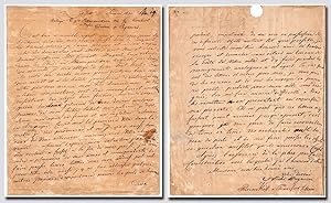 Paganini, Niccolò (1782-1840) - Rare Letter Signed to famous composer Louis Spohr