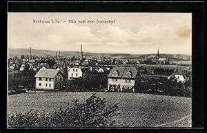 Ansichtskarte Reichenau i. S., Blick nach dem Niederdorf