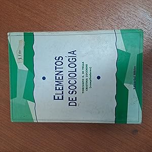 Seller image for Elementos de sociologia for sale by Libros nicos