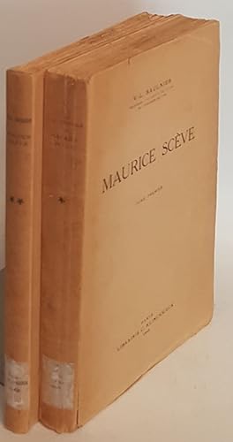 Maurice Scève (2 tomes cpl./ 2 Bände KOMPLETT)