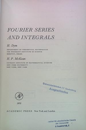 Seller image for Fourier Series and Integrals. Probability and Mathematical Statistics: A Series of Monographs and Textbooks, 14 for sale by books4less (Versandantiquariat Petra Gros GmbH & Co. KG)