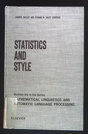 Seller image for Statistics and Style. Mathematical Linguistics and Automatic Language Processing, Nr.6. for sale by books4less (Versandantiquariat Petra Gros GmbH & Co. KG)