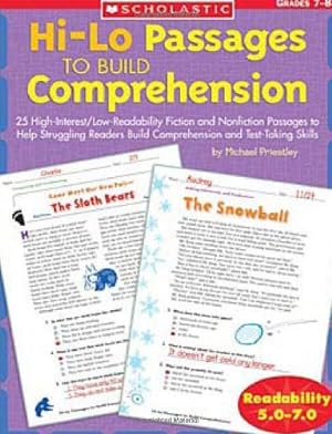 Bild des Verkufers fr Hi-Lo Passages To Build Comprehension: Grades 7-8 zum Verkauf von WeBuyBooks