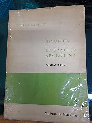 Imagen del vendedor de Estudios de literatura argentina a la venta por Libros nicos