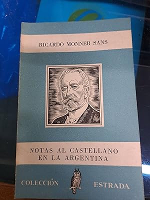 Immagine del venditore per Notas al castellano en la Argentina venduto da Libros nicos