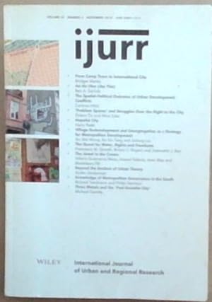 Imagen del vendedor de IJURR - International Journal of Urban and Regional Research. volume 42 number 6. November 2018 a la venta por Chapter 1