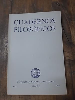 Seller image for Cuadernos Filosoficos. N 2 . 1961 for sale by Libros nicos