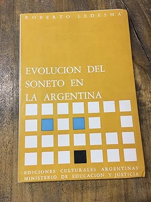Seller image for Evolucion del soneto en la Argentina for sale by Libros nicos