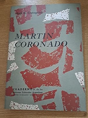 Seller image for Martin Coronado for sale by Libros nicos