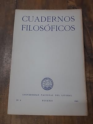 Seller image for Cuadernos Filosoficos. N 4 . 1963 for sale by Libros nicos