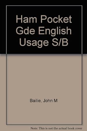 Seller image for Ham Pocket Gde English Usage S/B for sale by WeBuyBooks