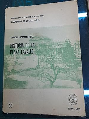 Imagen del vendedor de Historia de la plaza Levalle a la venta por Libros nicos