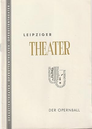 Seller image for Programmheft Richard Heuberger DER OPERNBALL Operettentheater Spielzeit 1956 /57 Heft 21 for sale by Programmhefte24 Schauspiel und Musiktheater der letzten 150 Jahre