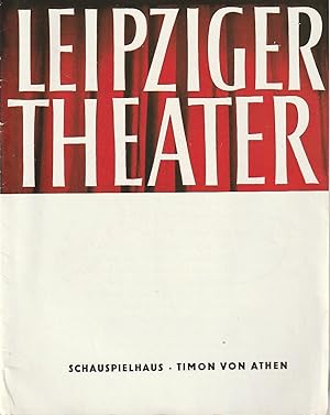 Bild des Verkufers fr Programmheft Wiiliam Shakespeare TIMON VON ATHEH Schauspielhaus Spielzeit 1963 / 64 Heft 2 zum Verkauf von Programmhefte24 Schauspiel und Musiktheater der letzten 150 Jahre